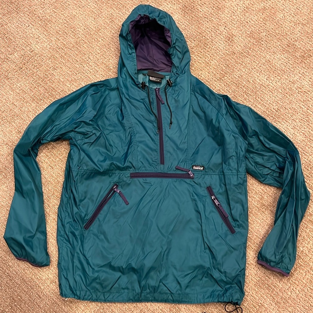 Campmor mens quarter zip windbreaker size XL